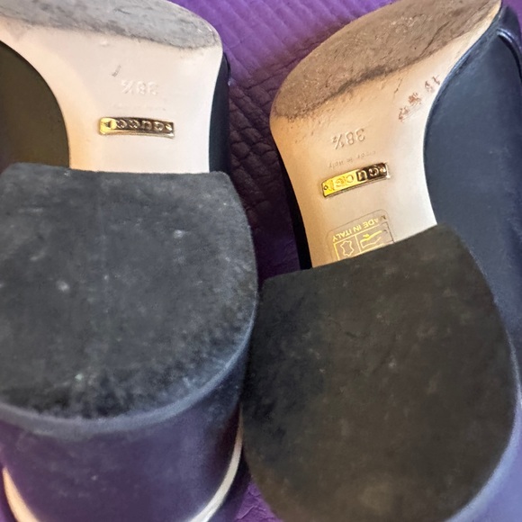 Gucci Marmont Black Leather Fringe Loafers - Picture 8 of 9